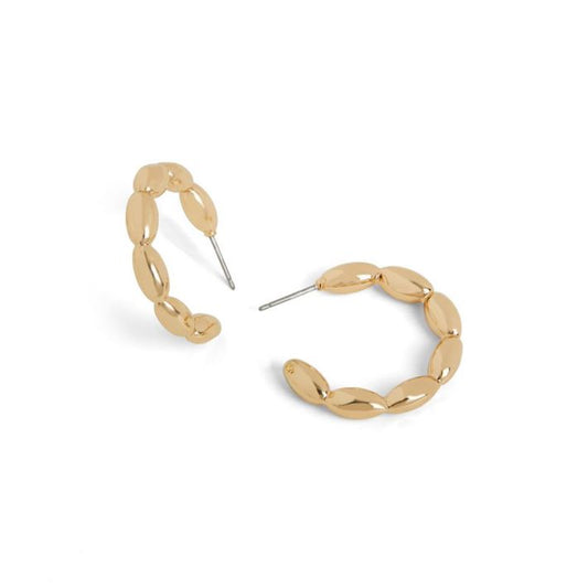 Whispers Bubble Hoop Earrings - Gold