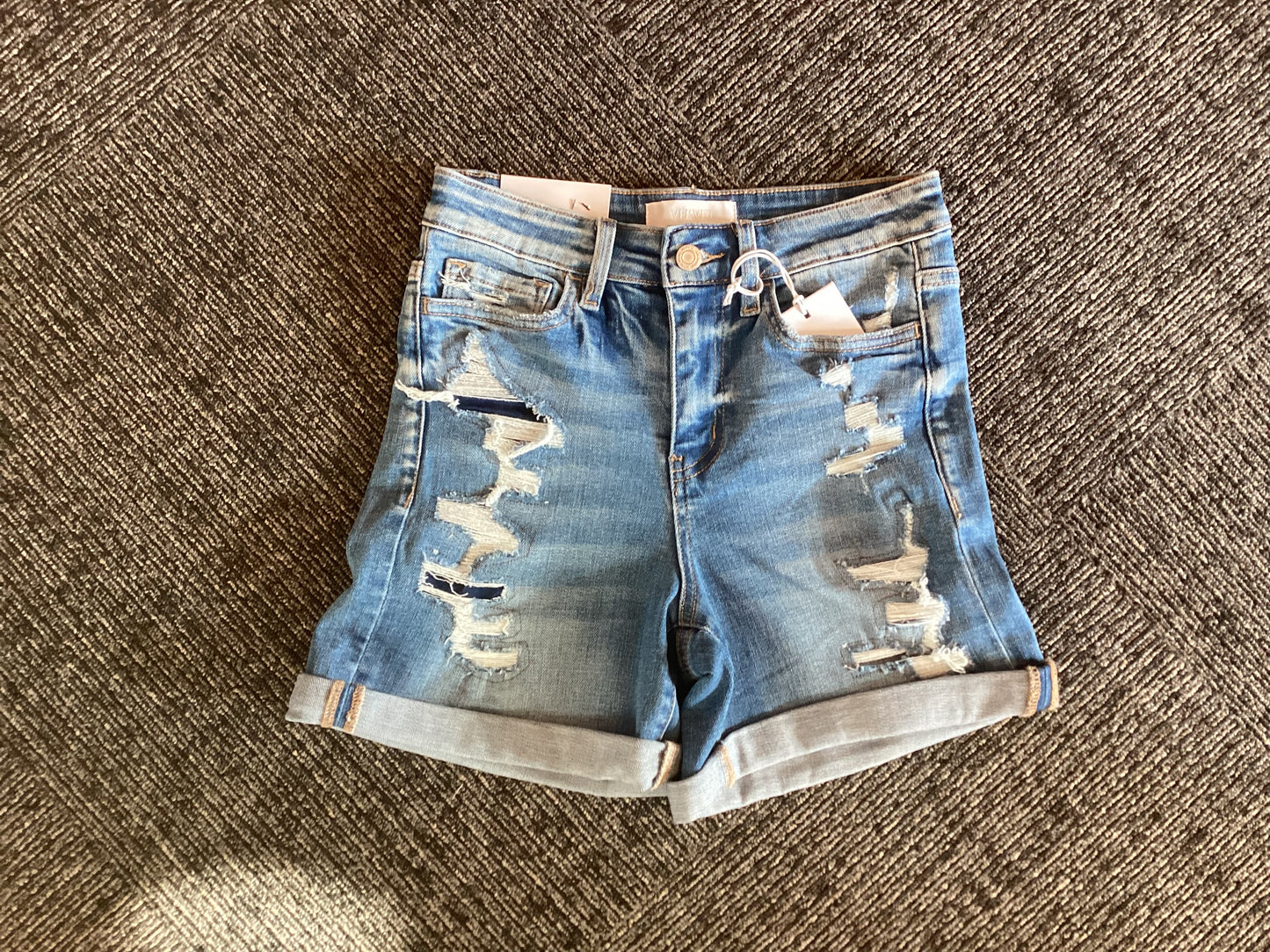 VERVET EXACTLY LIKE YOU DENIM SHORTS